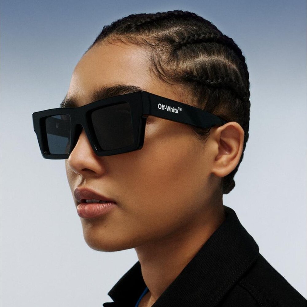 Final Price! Off-White OERI017 NASSAU 1007 Black Sunglasses - Picture 10 of 14